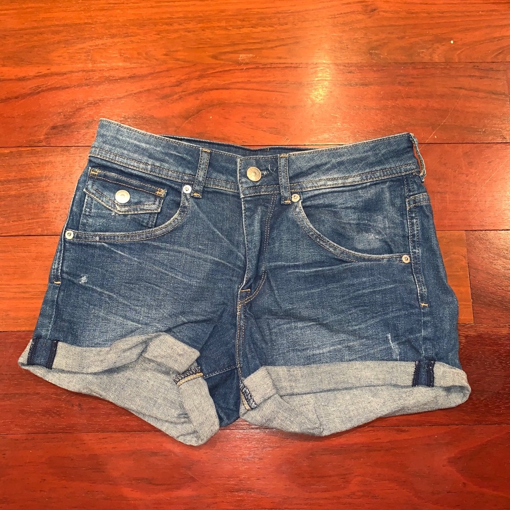 Denim shorts